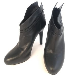 Jessica Simpson leather zip booties
